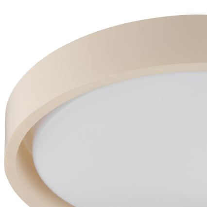 Brilliant - LED таванен плафон SONORA, 12 W, 230 V, 3000 K (топла бяла), Ø 31 см, бежов