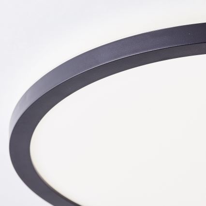 Brilliant - LED таванно осветително тяло MILTON LED/18W/230V Ø 29,3 см черно