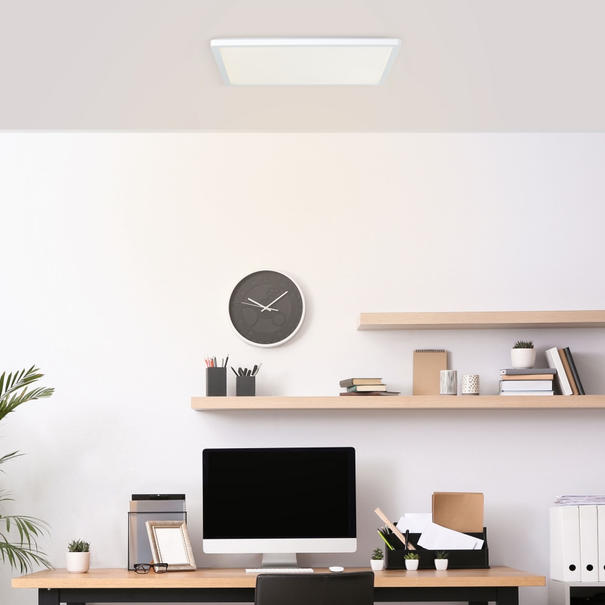 Brilliant - LED таванно осветително тяло MILTON LED/24W/230V 42x42 см бяло