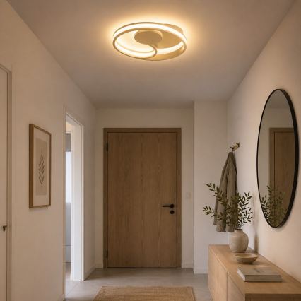 Brilliant - LED плафон REVOLA LED/33W/230V 3000/4000/6500K Ø 40 см бежов