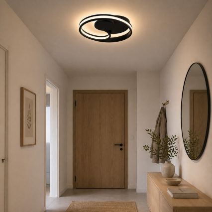 Brilliant - LED таванно осветително тяло REVOLA LED/33W/230V 3000/4000/6500K Ø 40 см черно