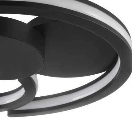 Brilliant - LED таванно осветително тяло REVOLA LED/33W/230V 3000/4000/6500K Ø 40 см черно