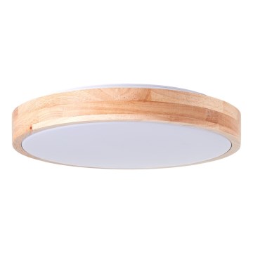 Brilliant - LED таванно осветително тяло SLIMLINE LED/14W/230V 3000/4000K Ø 34 см каучуково дърво