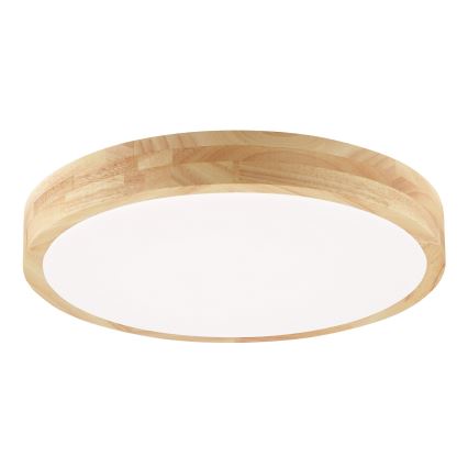 Brilliant - LED таванен плафон за баня MOREEN LED/18W/230V 2700/4000/6500K диам. 34 см IP44 каучуково дърво