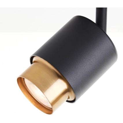 Brilliant - LED точково осветително тяло COVELO 3xGU10/5W/230V черно/златно
