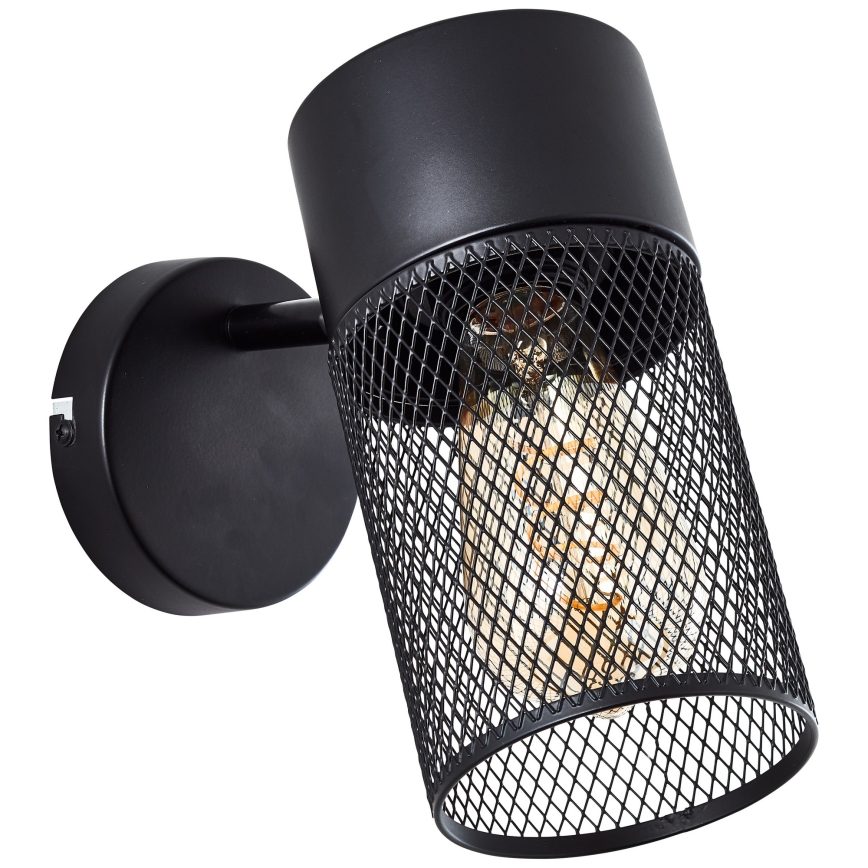 Brilliant - Настенно спот осветително тяло KAMOLO 1xE27/40W/230V черно