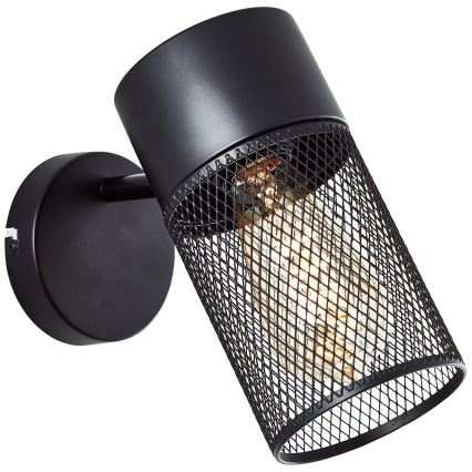 Brilliant - Настенно спот осветително тяло KAMOLO 1xE27/40W/230V черно