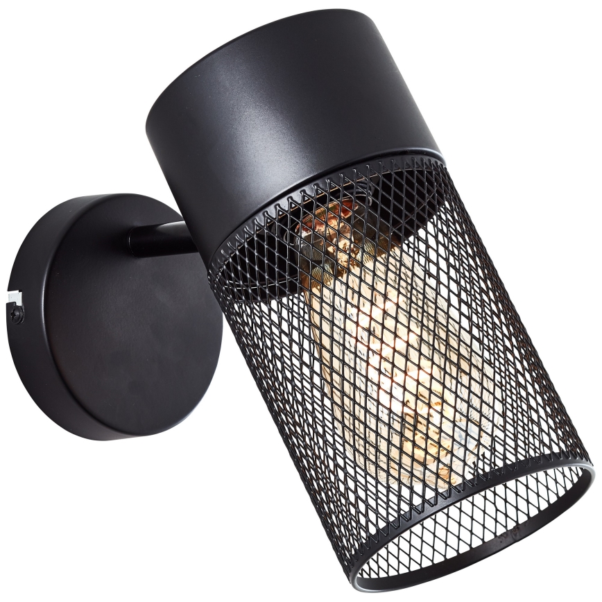 Brilliant - Настенно спот осветително тяло KAMOLO 1xE27/40W/230V черно