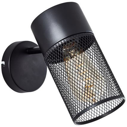 Brilliant - Настенно спот осветително тяло KAMOLO 1xE27/40W/230V черно