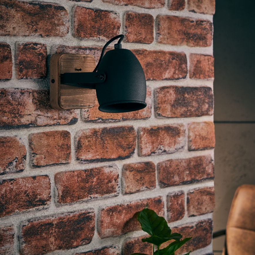 Brilliant - Настенно точково осветително тяло CROWTON 1xGU10/6W/230V бор