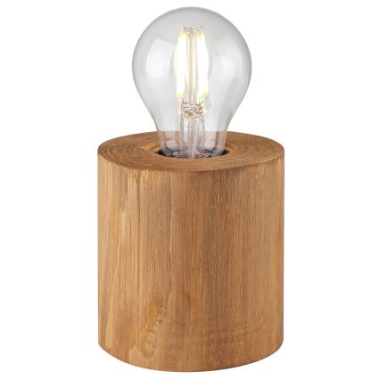 Brilliant - Настолна лама WOODRA 1xE27/20W/230V, борова дървесина