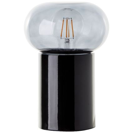 Brilliant - Настолна лампа KNUT 1xE27/25W/230V черен/прозрачен