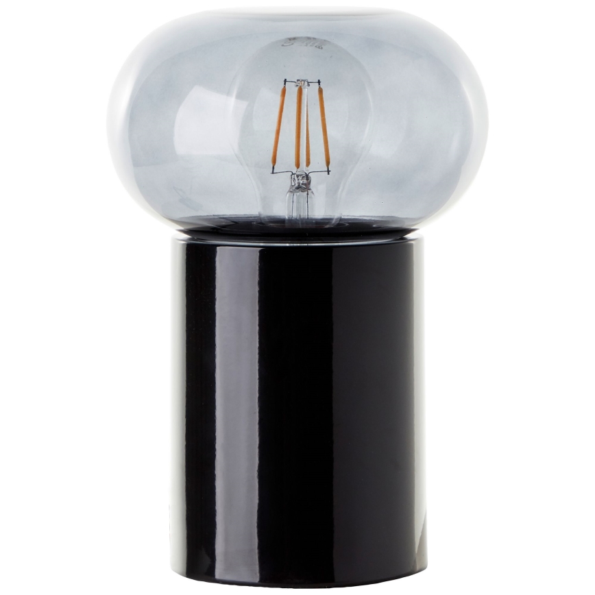 Brilliant - Настолна лампа KNUT 1xE27/25W/230V черен/прозрачен