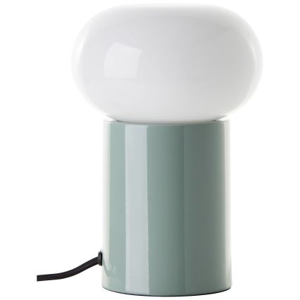 Brilliant - Настолна лампа KNUT 1xE27/25W/230V зелен/бял