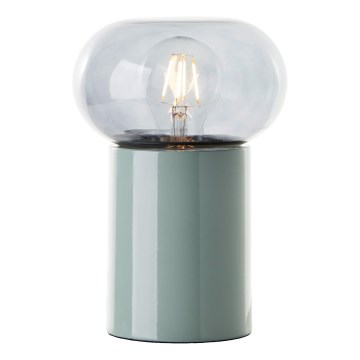 Brilliant - Настолна лампа KNUT 1xE27/25W/230V зелен/прозрачен