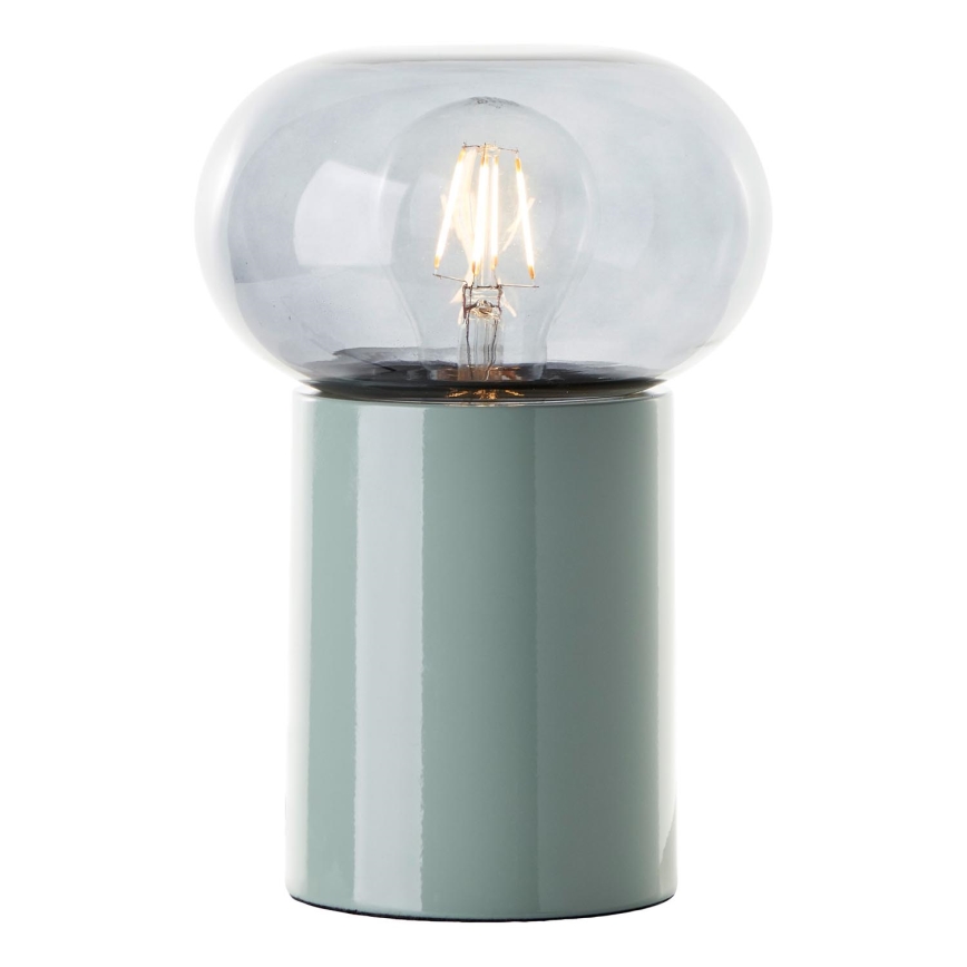 Brilliant - Настолна лампа KNUT 1xE27/25W/230V зелен/прозрачен