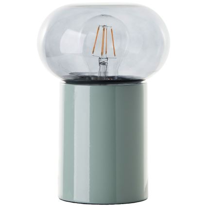Brilliant - Настолна лампа KNUT 1xE27/25W/230V зелен/прозрачен
