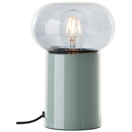Brilliant - Настолна лампа KNUT 1xE27/25W/230V зелен/прозрачен