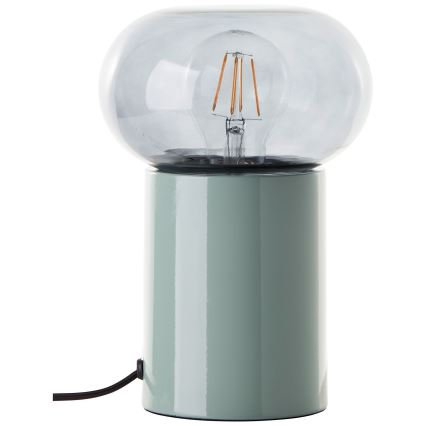 Brilliant - Настолна лампа KNUT 1xE27/25W/230V зелен/прозрачен