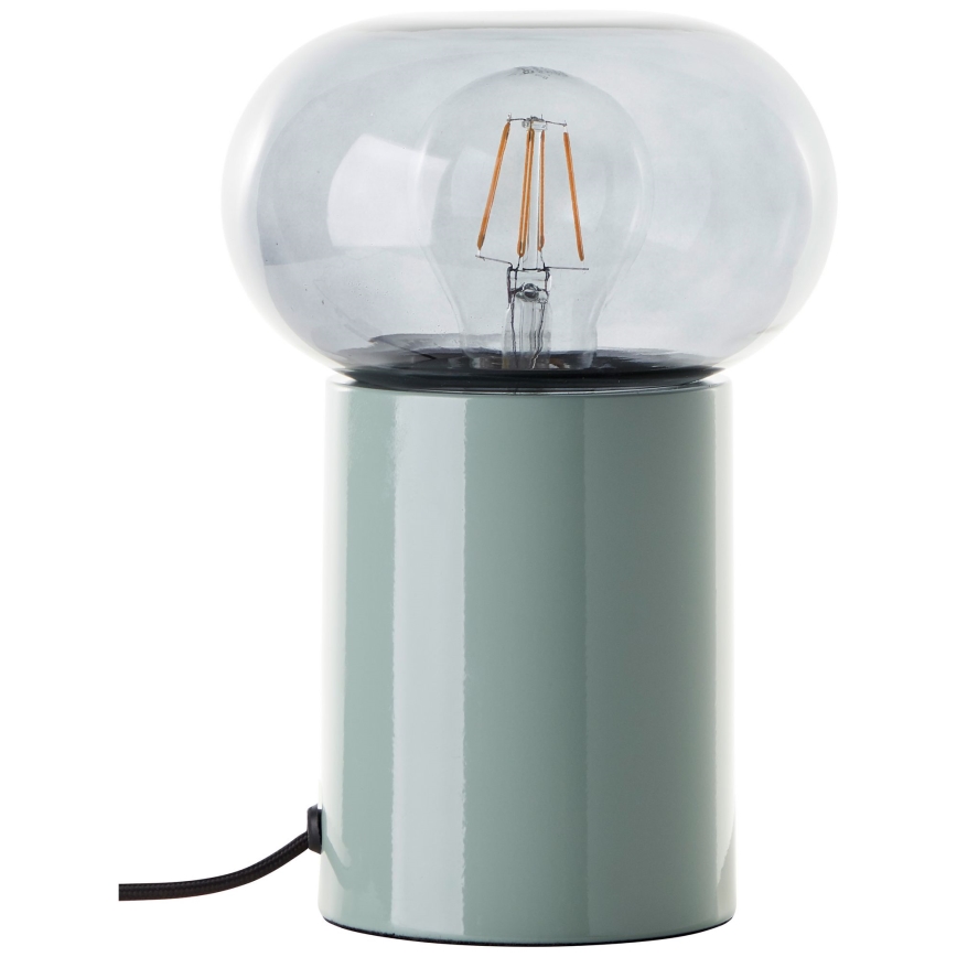 Brilliant - Настолна лампа KNUT 1xE27/25W/230V зелен/прозрачен