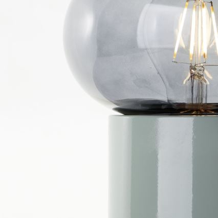 Brilliant - Настолна лампа KNUT 1xE27/25W/230V зелен/прозрачен