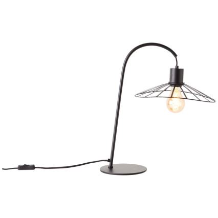 Brilliant - Настолна лампа LEIKA 1xE27/52W/230V черен