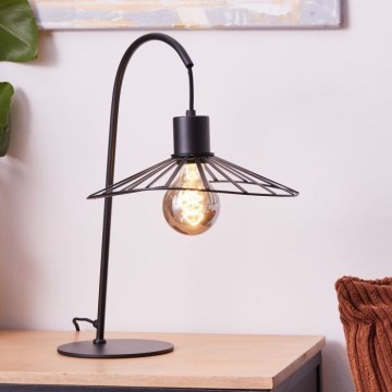 Brilliant - Настолна лампа LEIKA 1xE27/52W/230V черен