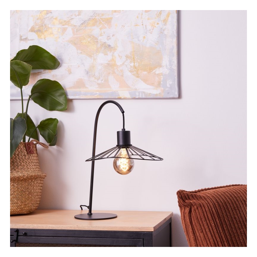 Brilliant - Настолна лампа LEIKA 1xE27/52W/230V черен