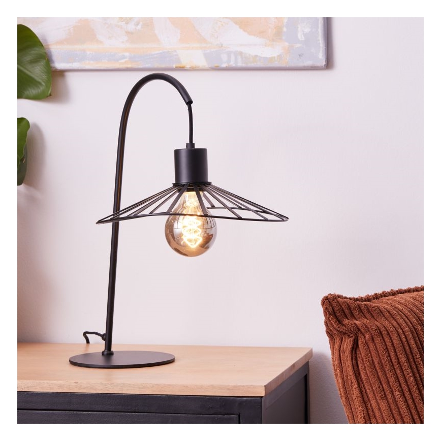 Brilliant - Настолна лампа LEIKA 1xE27/52W/230V черен