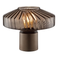 Brilliant - настолна лампа LYN 1xE27/20W/230V кафява/опушено-кафява