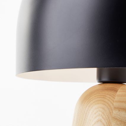 Brilliant - Настолна лампа NALAM 1xE14/40W/230V черен/пепел