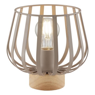 Brilliant - Настолна лампа NORDIC CAGE 1xE27/20W/230V бежова