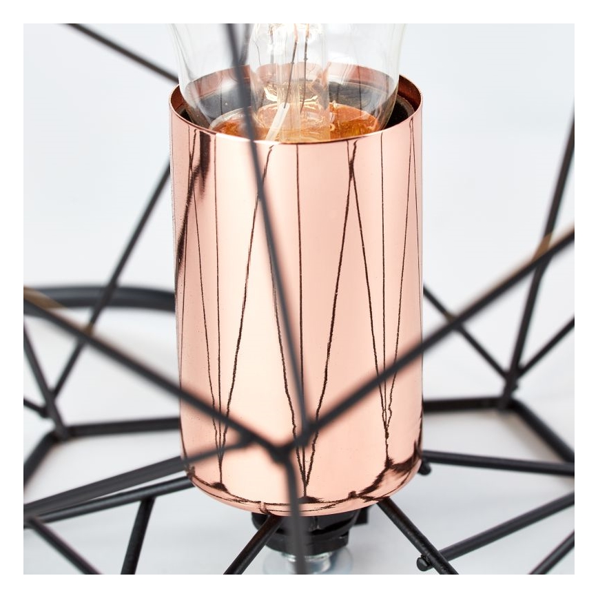 Brilliant - Настолна лампа SYNERGY 1xE27/60W/230V черен/меден