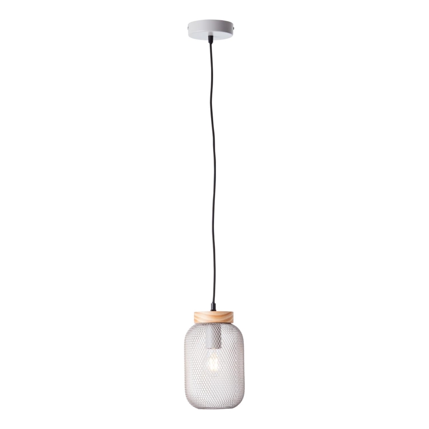 Brilliant - Пендант на кабел GIADA 1xE27/40W/230V Ø 16 см сив