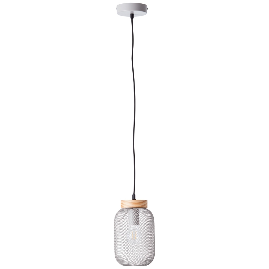 Brilliant - Пендант на кабел GIADA 1xE27/40W/230V Ø 16 см сив