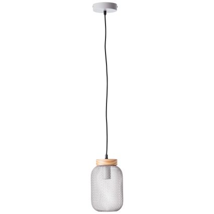 Brilliant - Пендант на кабел GIADA 1xE27/40W/230V Ø 16 см сив