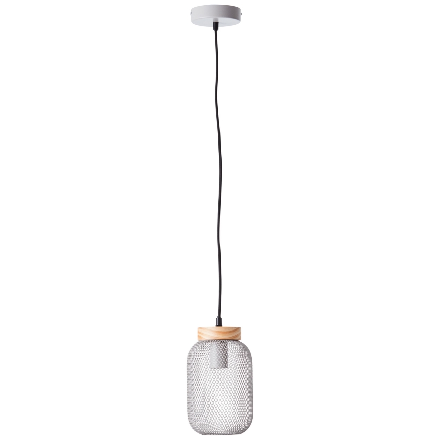 Brilliant - Пендант на кабел GIADA 1xE27/40W/230V Ø 16 см сив