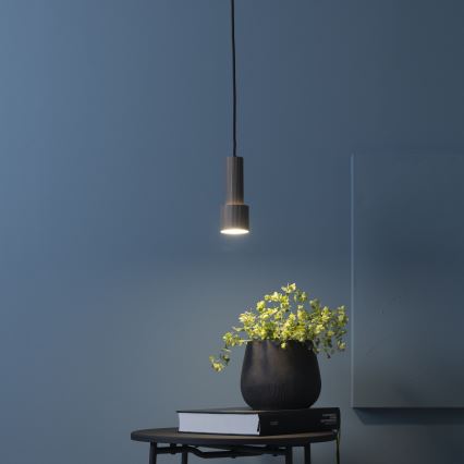 Brilliant - Пендел CADIZ 1xGU10/10W/230V Ø 12,5 см m бронзов