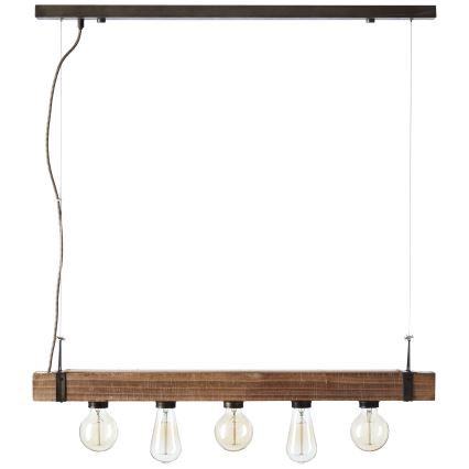 Brilliant - Пендел WOODHILL 5xE27/30W/230V - FSC сертифицирано