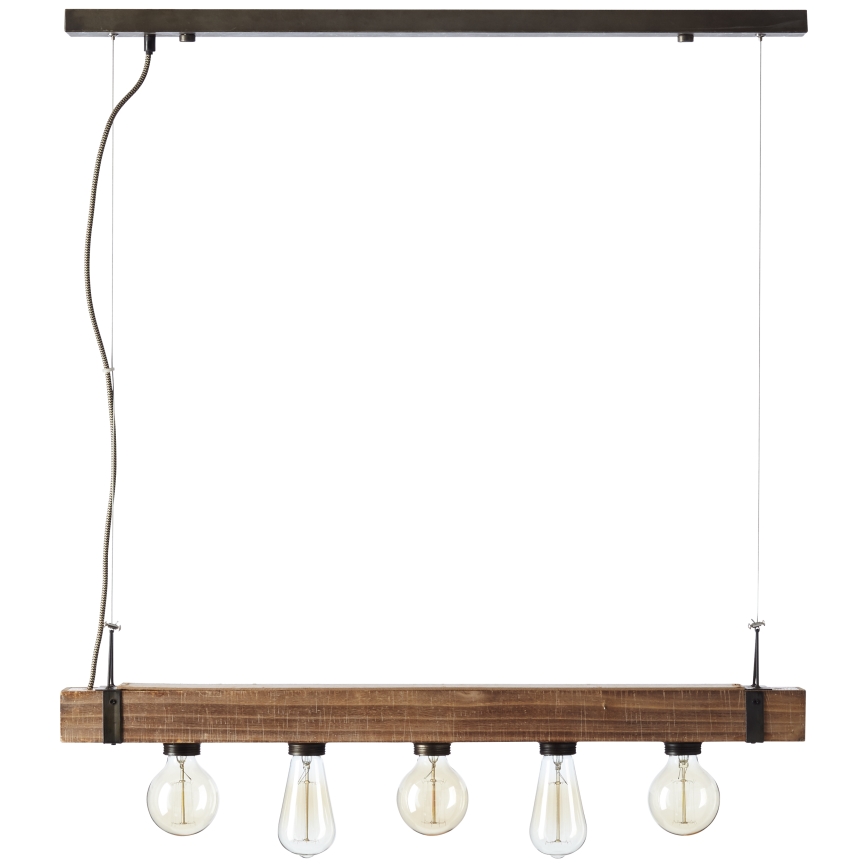 Brilliant - Пендел WOODHILL 5xE27/30W/230V - FSC сертифицирано