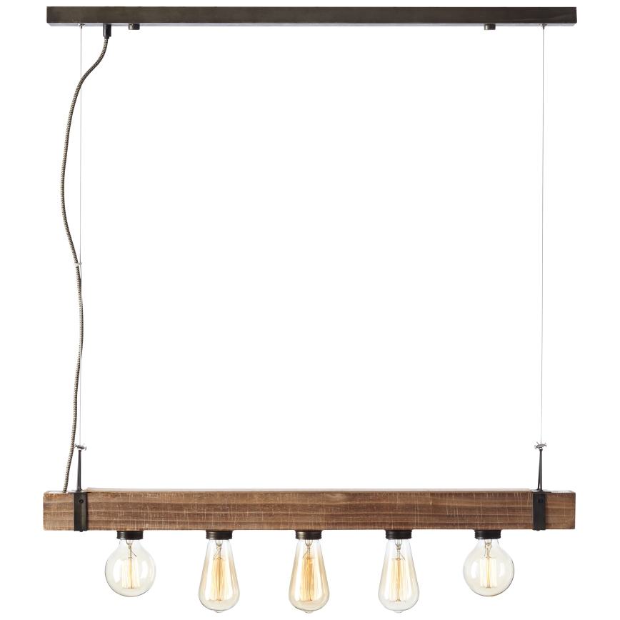 Brilliant - Пендел WOODHILL 5xE27/30W/230V - FSC сертифицирано