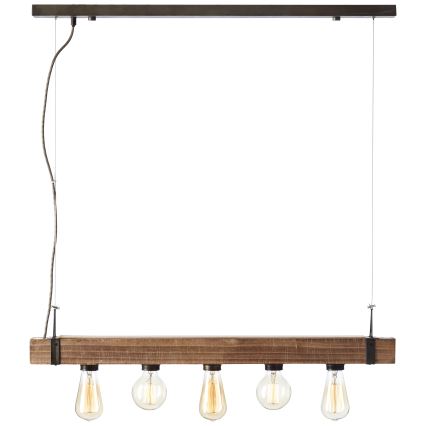 Brilliant - Пендел WOODHILL 5xE27/30W/230V - FSC сертифицирано