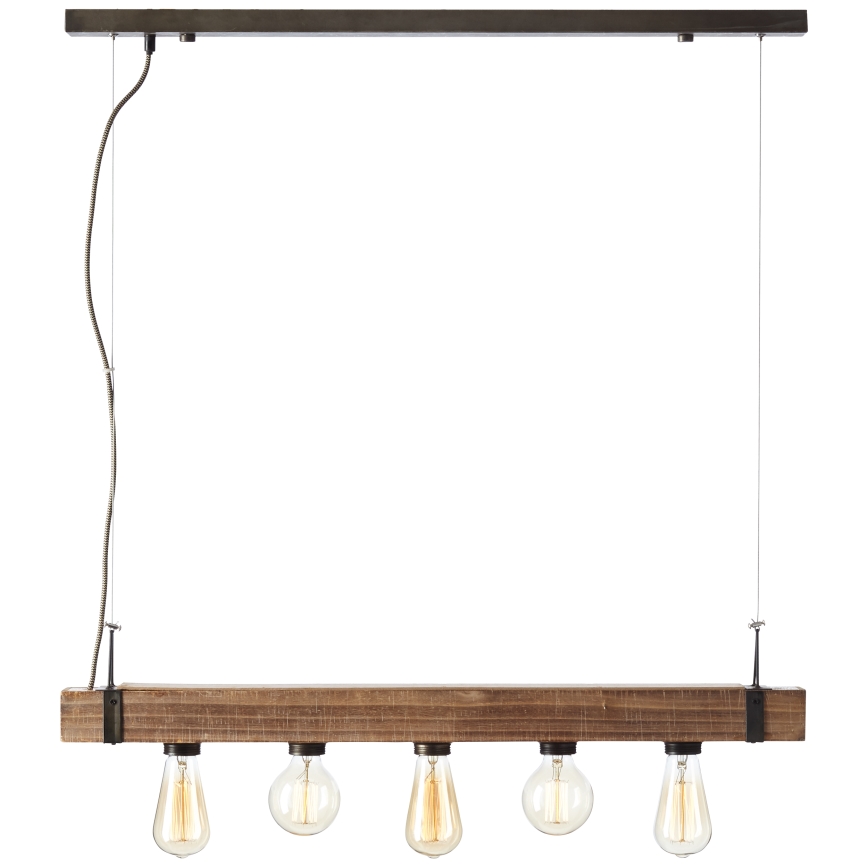 Brilliant - Пендел WOODHILL 5xE27/30W/230V - FSC сертифицирано