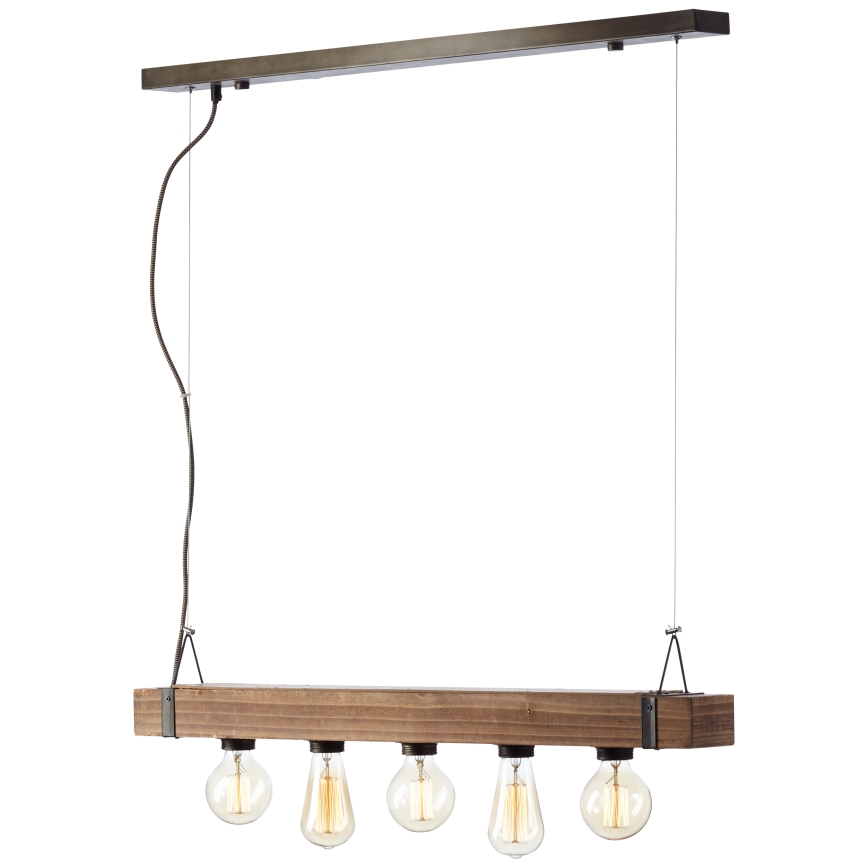 Brilliant - Пендел WOODHILL 5xE27/30W/230V - FSC сертифицирано