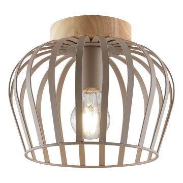 Brilliant - Плафон NORDIC CAGE 1xE27/20W/230V Ø 25 см бежов