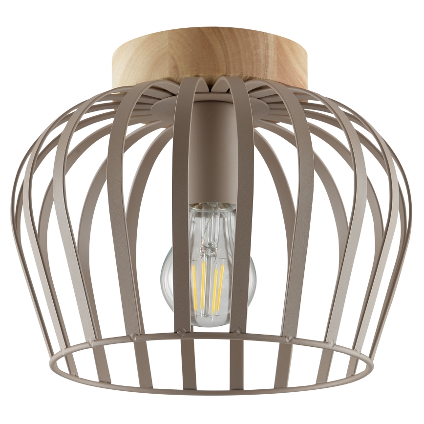 Brilliant - Плафон NORDIC CAGE 1xE27/20W/230V Ø 25 см бежов