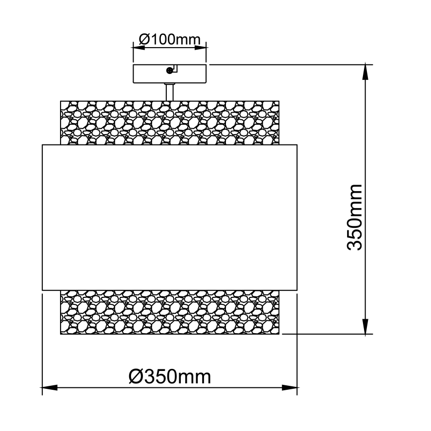 Brilliant - Плафон WATERLILLY 2xE27/60W/230V Ø 35 см сив