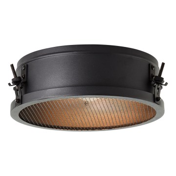 Brilliant - Плафон ZOIS 1xE27/28W/230V Ø 30 см, черен