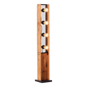 Brilliant - Подова лампа CALANDRA 4xE27/42W/230V, цвят бор