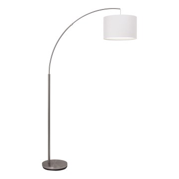 Brilliant - Подова лампа CLARIE 1xE27/60W/230V матов хром/бяла